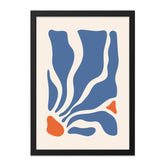 Abstract Wall Art, Modern Art Print, Blue Orange Wall Decor, Geometric Art, Contemporary Art, Minimalist Art Print, Living Room Art - Tawshia